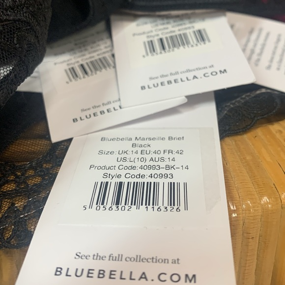 Bluebella Marseille brief black new wtags choose size - Picture 6 of 6
